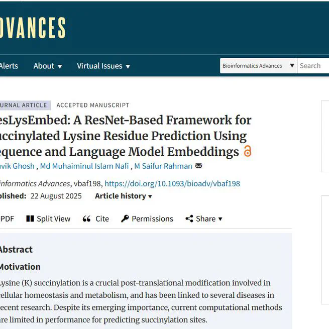 📄 ResLysEmbed Accepted in Bioinformatics Advances