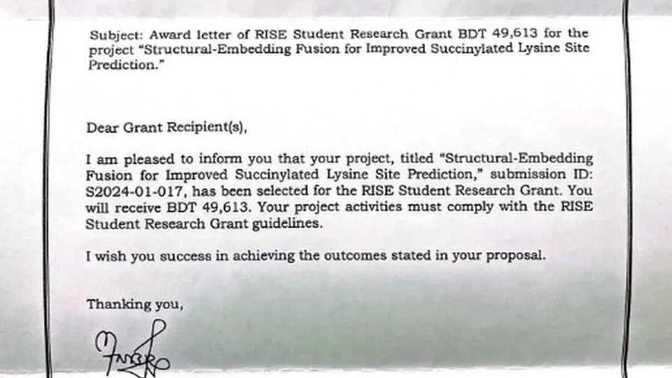 🏆 RISE Student Research Grant