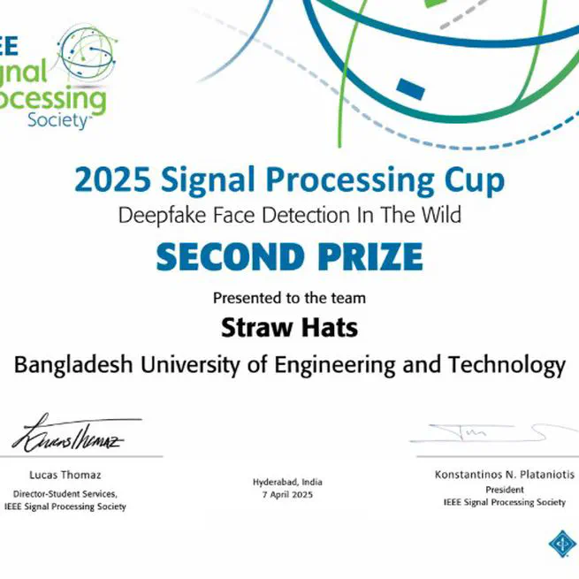 🥈 1st Runner Up - IEEE SP Cup 2025